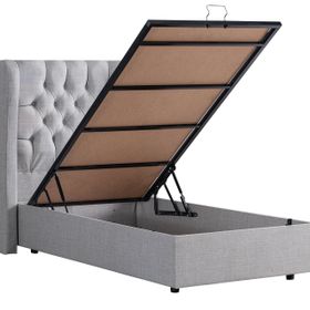 Setay Mobilya 100x200 cm Açık Gri Baza ve Başlık Seti