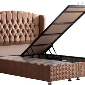 Setay Mobilya 100x200 cm Açık Kahverengi Nice Baza ve Başlık Seti