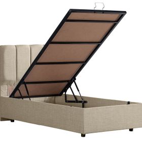 Setay Mobilya 100x200 cm Gabba Krem Baza ve Başlık Seti