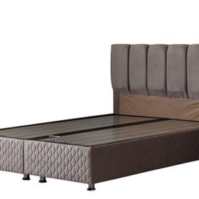 Setay Mobilya 100x200 cm Gri Tetra Baza ve Başlık Seti