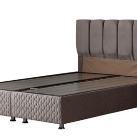 Setay Mobilya 120x200 cm Antrasit Gri Tetra Baza ve Başlık Seti