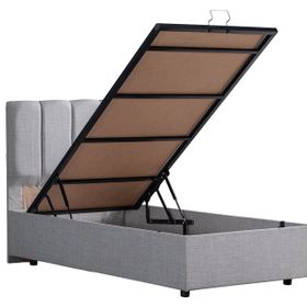 Setay Mobilya 120x200 cm Gabba Açık Gri Baza ve Başlık Seti