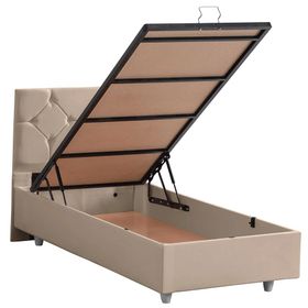 Setay Mobilya 120x200 cm Glamis Bej Baza ve Başlık Seti