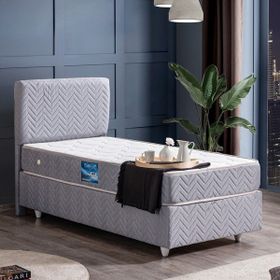 Setay Mobilya 120x200 cm Kristal Gri Baza ve Başlık Seti