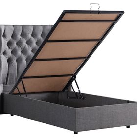 Setay Mobilya 120x200 cm Matilda Gri Baza ve Başlık Seti