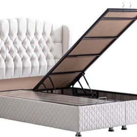 Setay Mobilya 140x190 cm Krem Nice Baza ve Başlık Seti