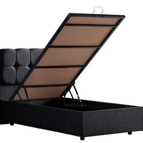 Setay Mobilya 150x200 cm Antrasit Paris Baza Ve Başlık Seti