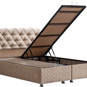 Setay Mobilya 160x200 cm Bej Vita Baza ve Başlık Seti