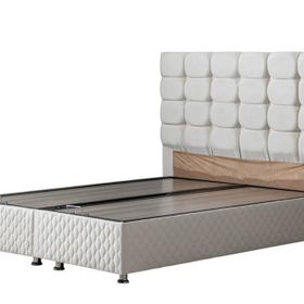 Setay Mobilya 160x200 cm Duke New Krem Baza ve Başlık Seti