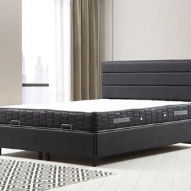 Setay Mobilya 160x200 cm Motya Antrasit Baza ve Başlık Seti