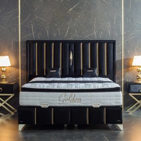 Setay Mobilya 180X200 Golden Baza Başlık Ve Yatak Seti