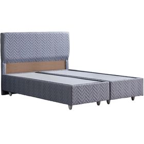 Setay Mobilya 90x190 cm Gri Baza Başlık Orthosoft Yatak Seti