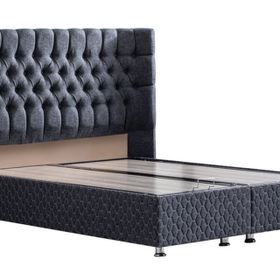Setay Mobilya 90x200 cm Antrasit Gri Napoli Baza ve Başlık Seti