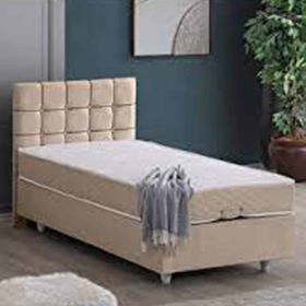 Setay Mobilya 90x200 cm Bej Tavira Baza ve Başlık Seti