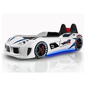 Setay Mobilya Audi Full Ledli Koltuklu Beyaz Arabalı Yatak