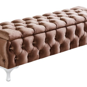 Setay Mobilya Cappy Bench Sandıklı Bej 90x40 cm Yatak Ucu Pufu
