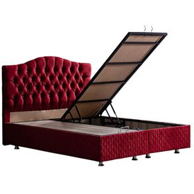 Setay Mobilya Zümrüt Bordo 140X200 New Baza Ve Başlık Seti