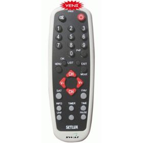 Setlux 2400 Uydu Alıcı Kumanda