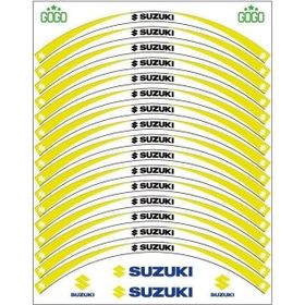 Sevenkardeşler Suzuki Sarı Beyaz Uyumlu Reflektörlü Jant Şeridi