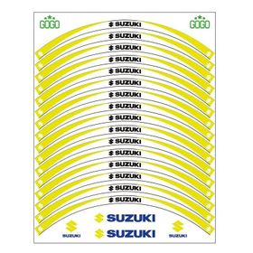 Sevenkardeşler Suzuki Sarı Beyaz Uyumlu Reflektörlü Jant Şeridi