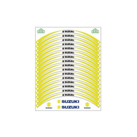 Sevenkardeşler Suzuki Sarı Beyaz Uyumlu Reflektörlü Jant Şeridi