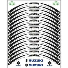 Sevenkardeşler Suzuki Siyah Beyaz Uyumlu Reflektörlü Jant Şeridi