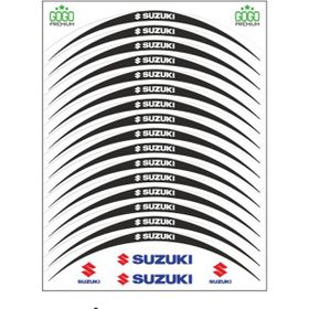 Sevenkardeşler Suzuki Siyah Beyaz Uyumlu Reflektörlü Jant Şeridi