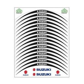 Sevenkardeşler Suzuki Siyah Beyaz Uyumlu Reflektörlü Jant Şeridi