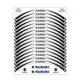 Sevenkardeşler Suzuki Siyah Beyaz Uyumlu Reflektörlü Jant Şeridi