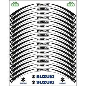 Sevenkardeşler Suzuki Siyah Beyaz Uyumlu Reflektörlü Jant Şeridi