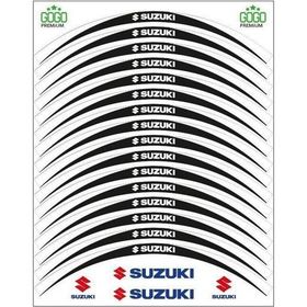 Sevenkardeşler Suzuki Siyah Beyaz Uyumlu Reflektörlü Jant Şeridi