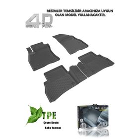 Sevenyol Fıat Egea Siyah 3D Paspas