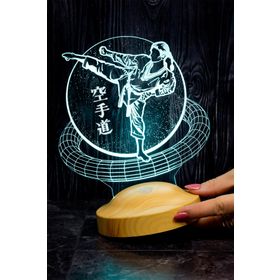 Sevgi Lambası Karateci Hediyesi 3D Led Lamba
