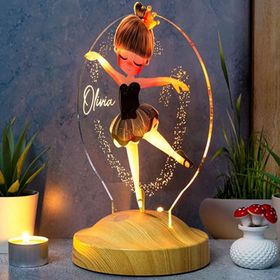 Sevgi Lambası Renkli Balerin Gece Lambası Led Lamba Aydınlatması