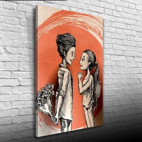 Sevgililer-50x70 Kanvas Tablo