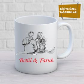 Sevgiliye Eşe Özel Kupa Bardak