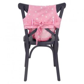 Sevi Bebe ART-152 Pembe Yıldız Kumaş Mama Sandalyesi