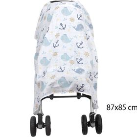 Sevi Bebe ART-315 Pano Baskılı Müslin Bebek Arabası Örtüsü