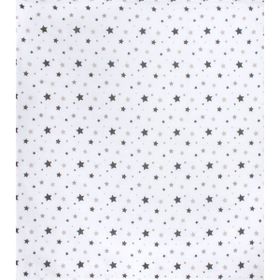Sevi Bebe ART-319 Yıldız Yağmuru Gri 120x100 cm Desenli Müslin Bebek Battaniye
