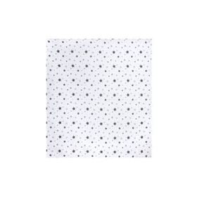 Sevi Bebe ART-319 Yıldız Yağmuru Gri 120x100 cm Desenli Müslin Bebek Battaniye