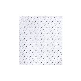 Sevi Bebe ART-319 Yıldız Yağmuru Gri 120x100 cm Desenli Müslin Bebek Battaniye