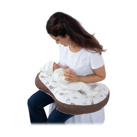 Sevi Bebe ART-580 Kuş Desenli Ekru Hamile Destek ve Emzirme Minderi