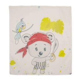 Sevi Bebe Bebek Pano Kızıldereli Aslan Baskılı Muslin Battaniye 120x120 cm