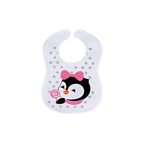 Sevi Bebe Cırtlı Havlu Penguen Mama Önlüğü