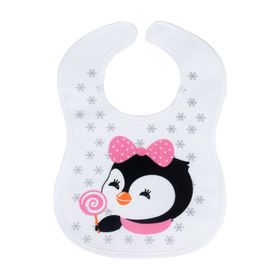 Sevi Bebe Cırtlı Havlu Penguen Mama Önlüğü