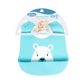 Sevi Bebe Desenli Silikon Mama Önlüğü