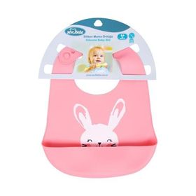 Sevi Bebe Desenli Silikon Mama Önlüğü
