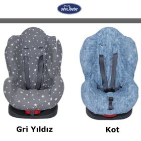 Sevi Bebe Gri Yıldız Oto Koltuk Kılıfı