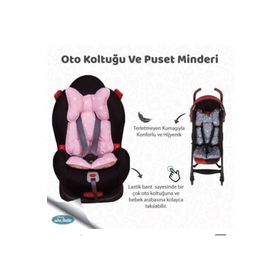 Sevi Bebe Gri Yıldız Puset ve Oto Koltuk Minderi