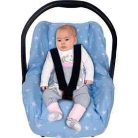 Sevi Bebe Mavi Yıldız Desenli Bel Destekli Anakucağı Örtüsü